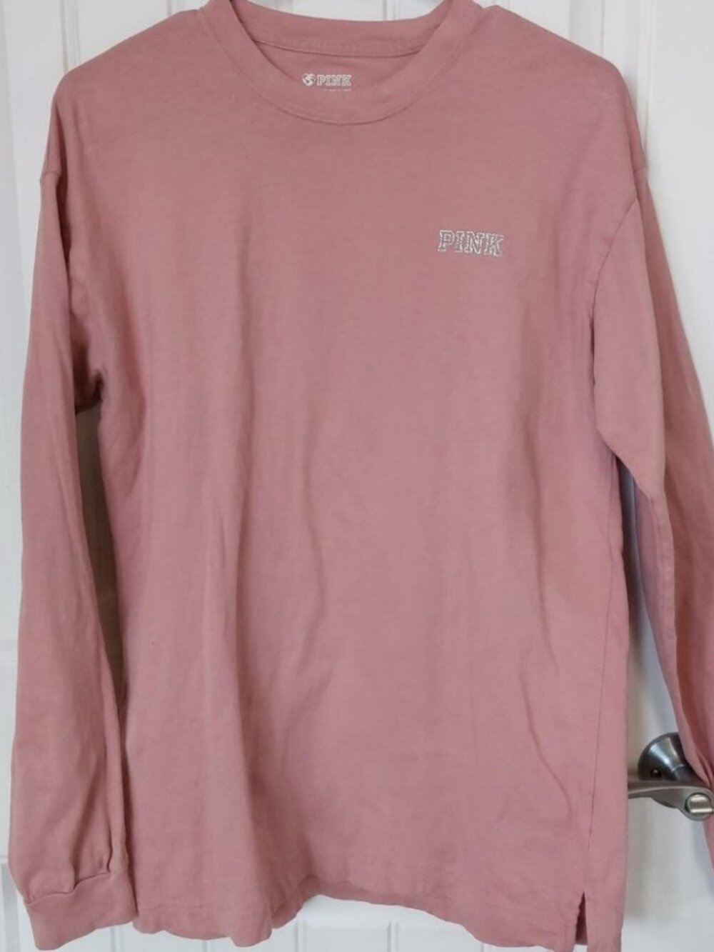 PINK Victorias Secret Long Sleeve Shirt Womens S
